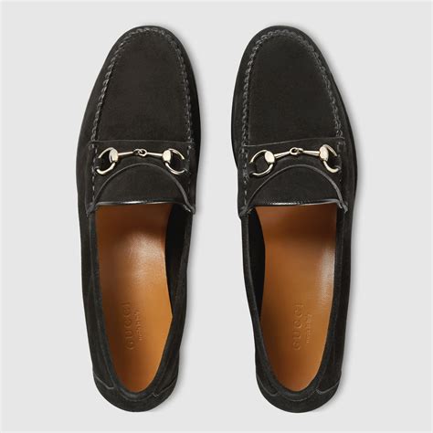 gucci moccasins ladies|Gucci suede horsebit loafer.